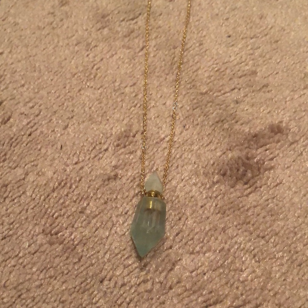 Essential oil crystal necklace